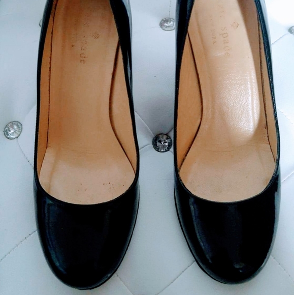 Kate Spade Women Kami Pumps Black Wooden Heels 5 - Picture 2 of 6